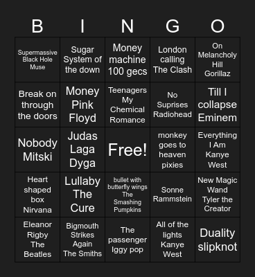 Muzyczki Bingo Card
