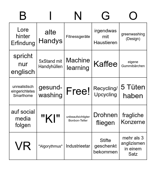 IFA Bingo Card