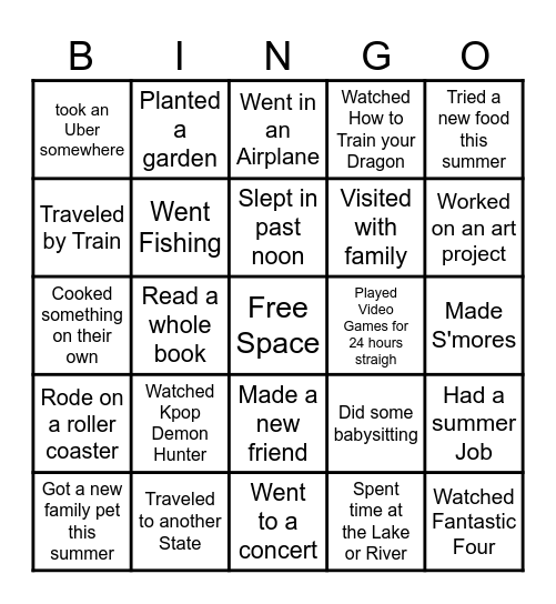 Find Someone Who... Bingo Card