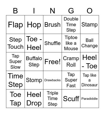 Tap Bingo Card
