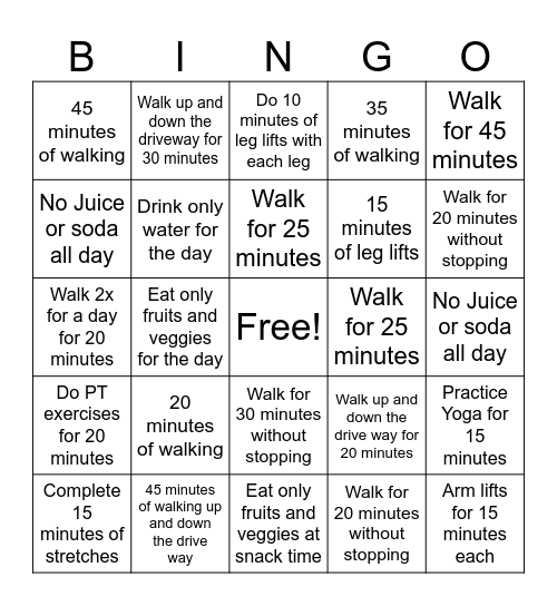 September 2025 Bingo Card