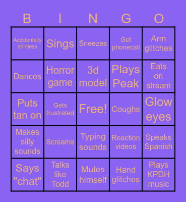 Riikami Bingo Card