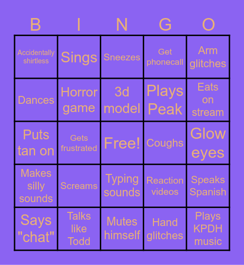 Riikami Bingo Card