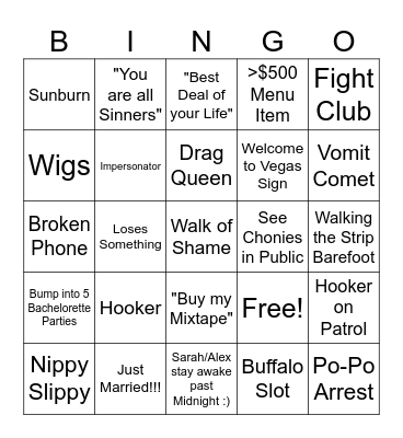 A+S Vegas' Babies Bingo Card