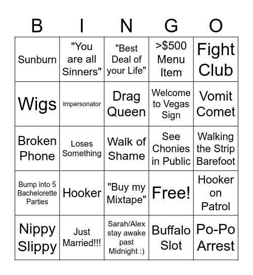 A+S Vegas' Babies Bingo Card