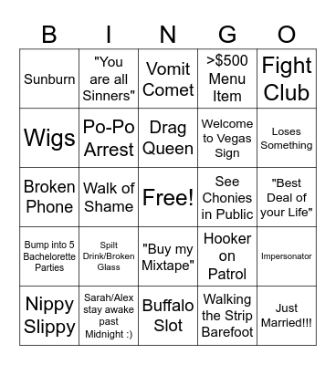 A+S Vegas' Babies Bingo Card