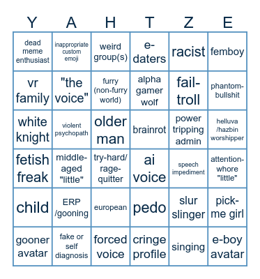 𝙑𝙍𝘾𝙃𝘼𝙏 𝘉𝘐𝘕𝘎𝘖 Bingo Card