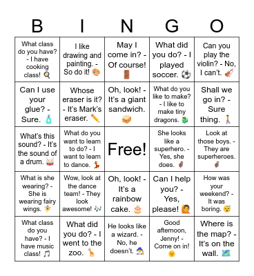 B6 Preview Overview Bingo Card