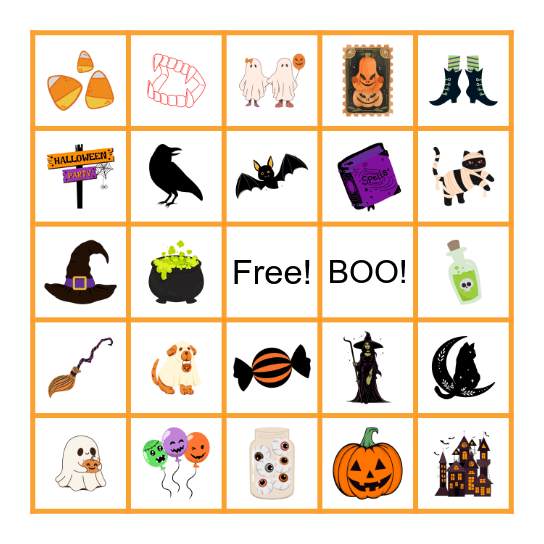 Halloween BINGO! Bingo Card