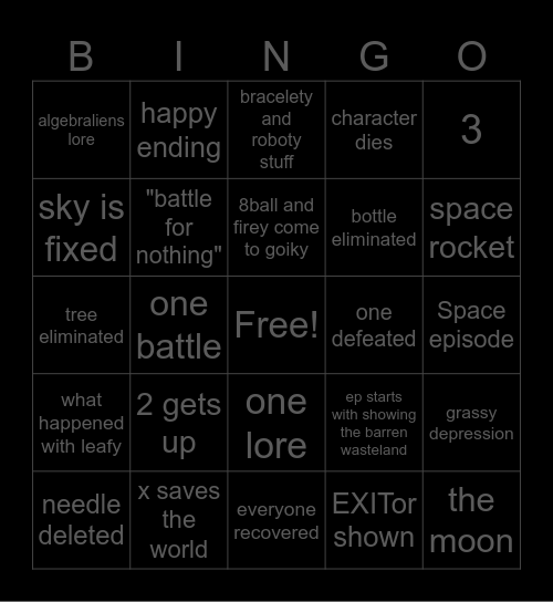 TPOT 20 BINGO!!! Bingo Card