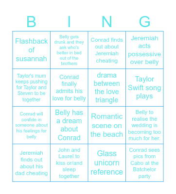 TSITP Episode 7 Bingo Card