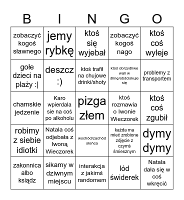 GIRLS TRIP Bingo Card