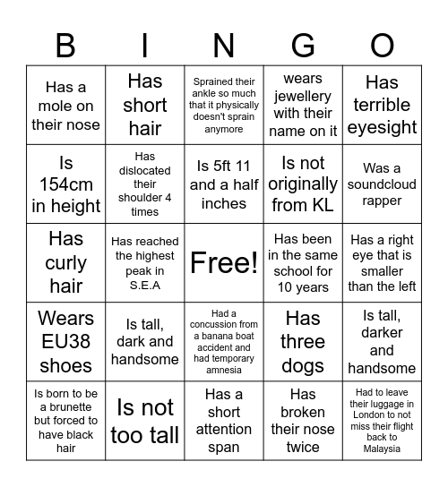 Find committee member who... Bingo Card