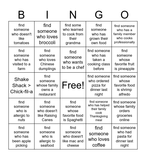 Bingo Card