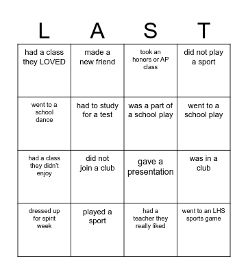 Find Someone Who... Bingo Card