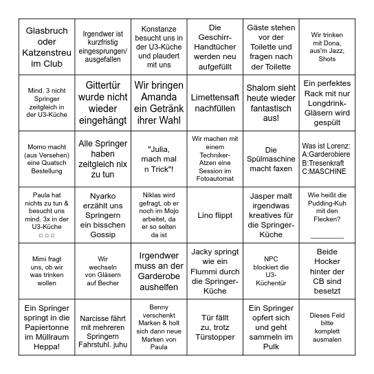 8. Offizieller Mojo-Bingo-Abend Bingo Card