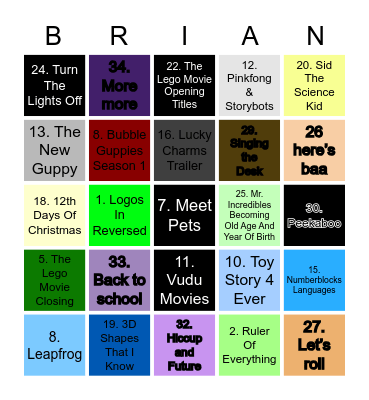 Nicharless87@gmail.com Bingo Card