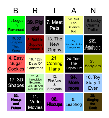 Nicharless87@gmail.com Bingo Card