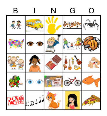 Get to know you bingo Card