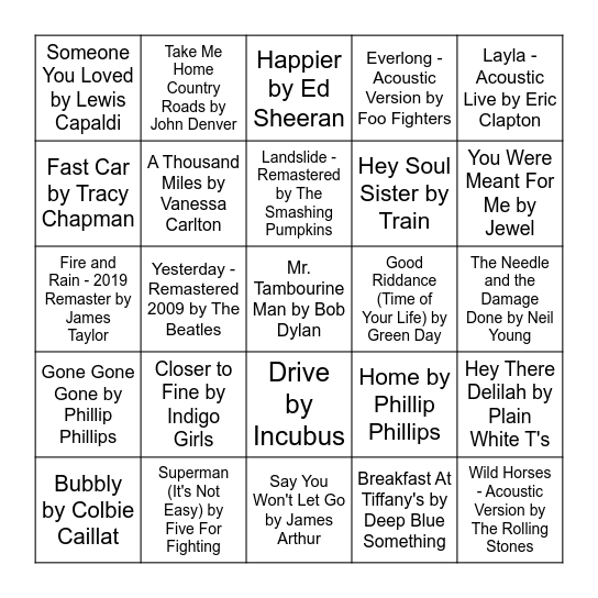 Unbothered and Unplugged Bingo Card