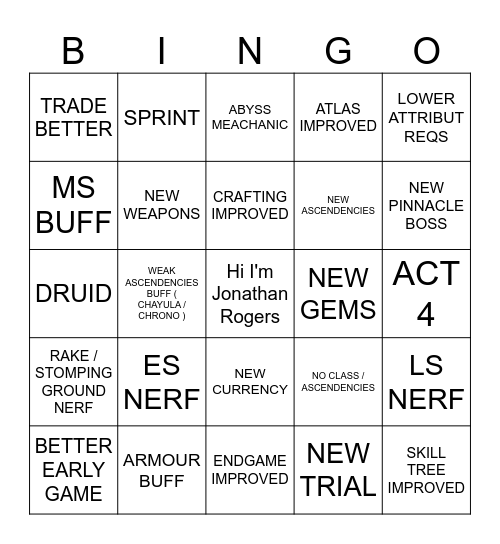 0.3 Reveal Bingo Card