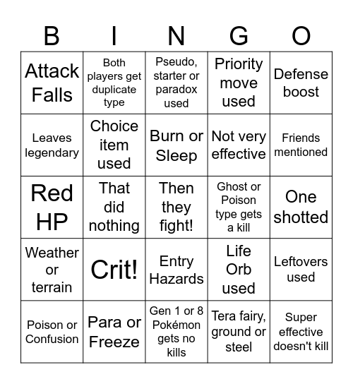 Patterrz take 2 leave 1 Bingo Card