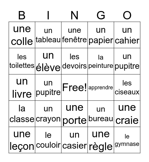 Bingo Card