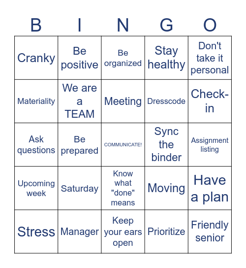 FINAL Bingo Card