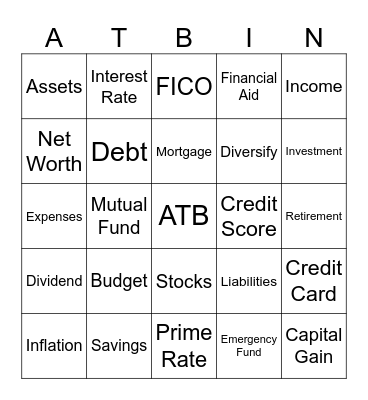 ATB BINGO Card