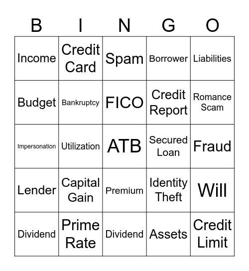 ATB BINGO Card