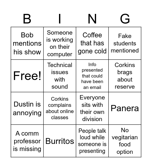 Flex Bingo Card