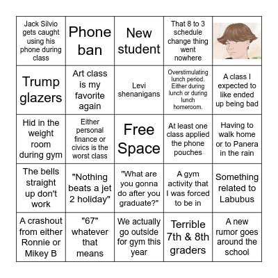 First quarter of school Bingo Sheet Bingo Card