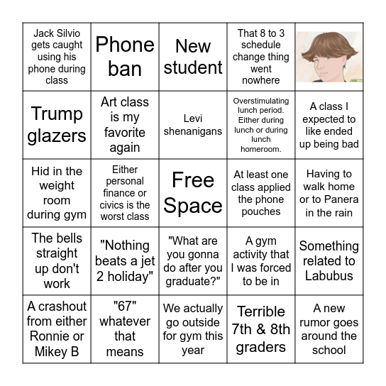 First quarter of school Bingo Sheet Bingo Card