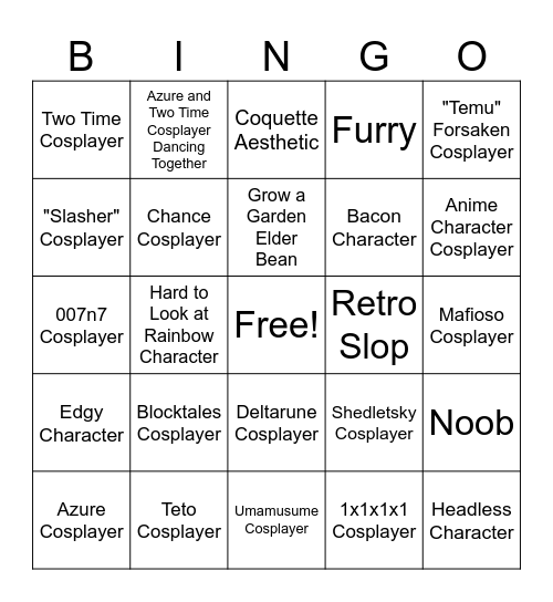 SEWH PLAYERS Bingo Card