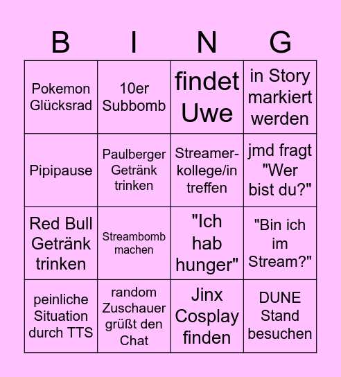 Bingo Card