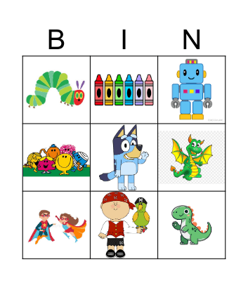 Story Characters Bingo Card