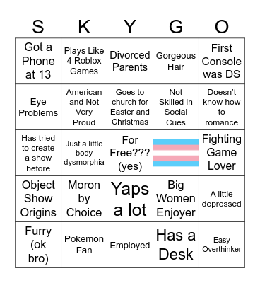 How Close Are you to Sky Bingo Card