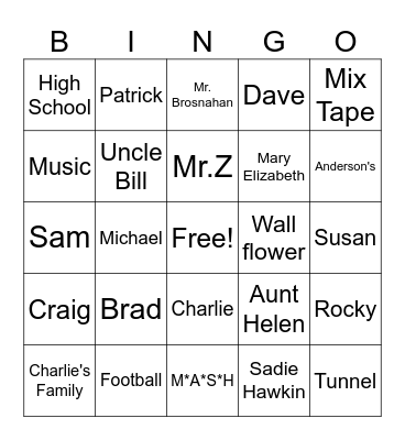 The Perks Of Being A Wallflower Bingo Card