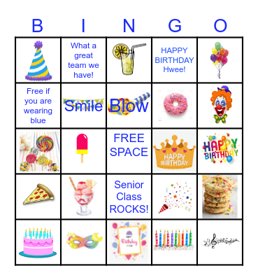 BIRTHDAY BINGO Card