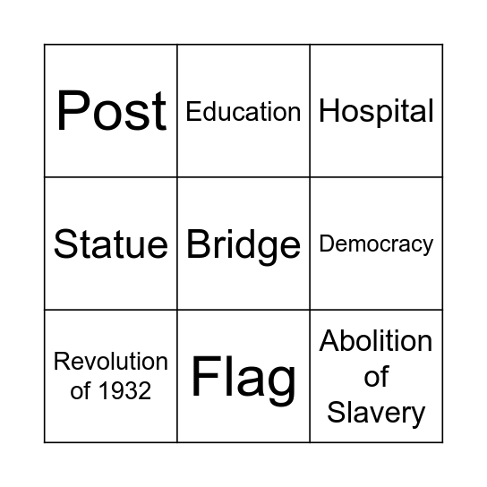 King Rama 5 - 7 Bingo Card