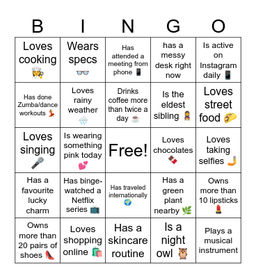 Office Bingo Card