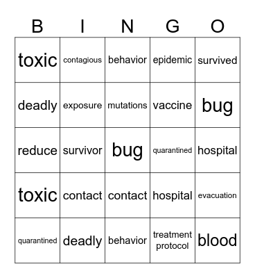 MPH/MSc student bingo Card