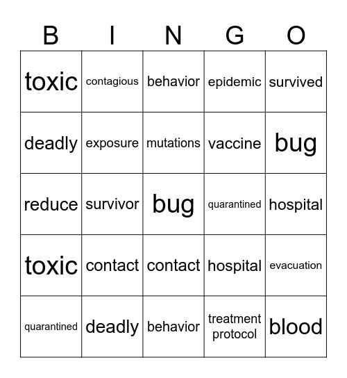 MPH/MSc student bingo Card