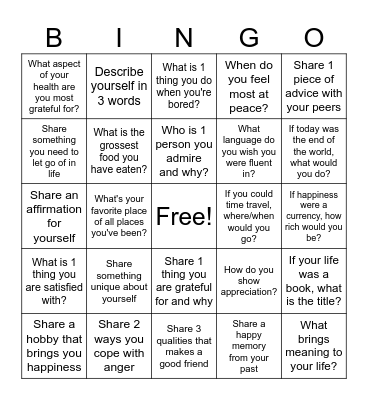Icebreaker BINGO Card
