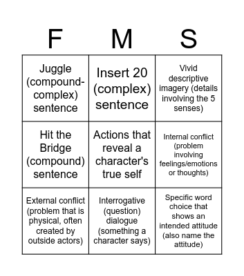 Find, Copy, Cite & While Reading Bingo Card