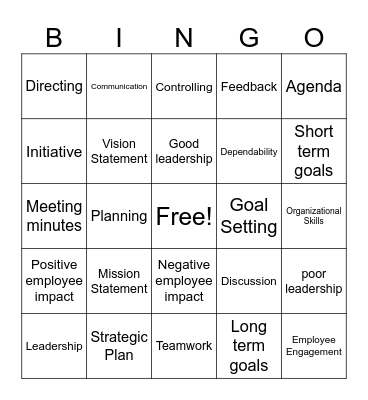 Unit 1 and 4 Review Bingo Card