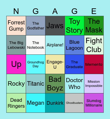 Movies Bingo Card