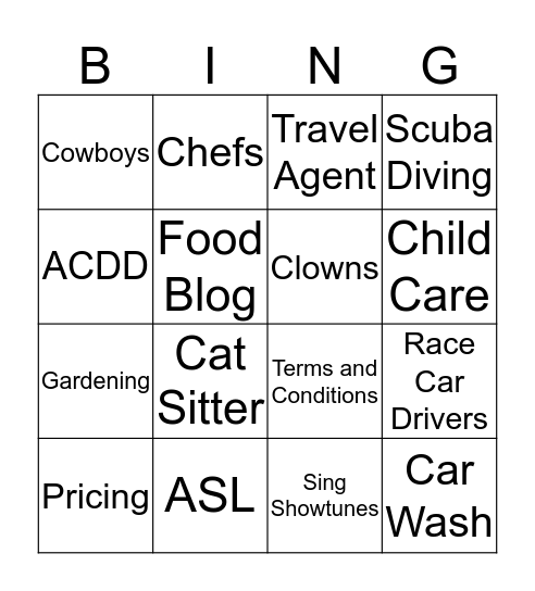 GSM - WHAT DO WE DO? Bingo Card