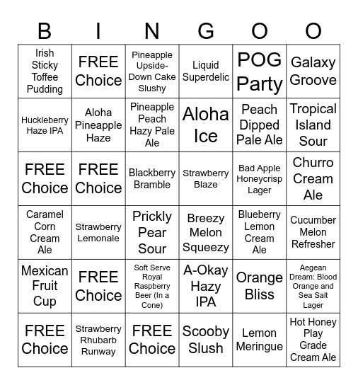 MN State Fair DRINK Bingo (2025) Bingo Card