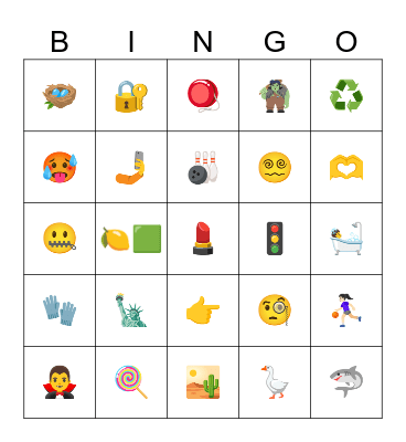 Emoji Bingo Vol. 3! Bingo Card